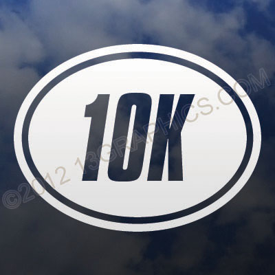 10K Euro Style Oval Window Decal