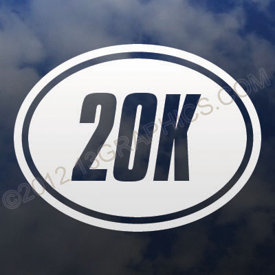 20K Euro Style Oval Window Decal