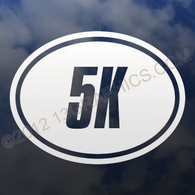 5K Euro Style Oval Window Decal