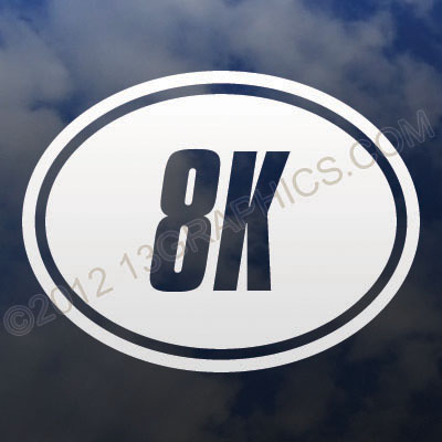 8K Euro Style Oval Window Decal