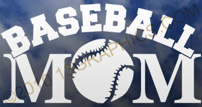Baseball mom window sticker decal Vinyl sticker decal