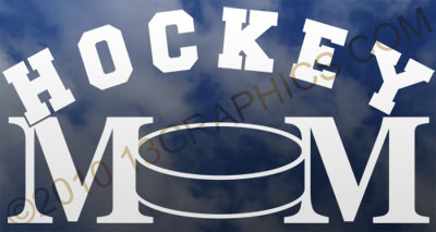 Hockey mom window sticker decal Vinyl sticker decal