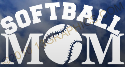 Softball mom window sticker decal Vinyl sticker decal
